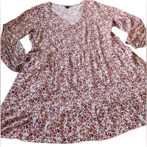 3X Torrid Floral Patterned Textured Mini Skater Dress - Picture 7 of 15